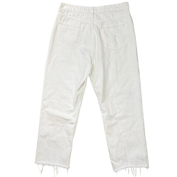 Zara Straight Leg White Jeans Size 14 - Picture 2 of 6